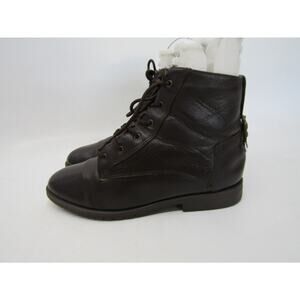 Danexx Womens Size 8 M Brown Leather Laces Ankle Fashion Boots Bootie
